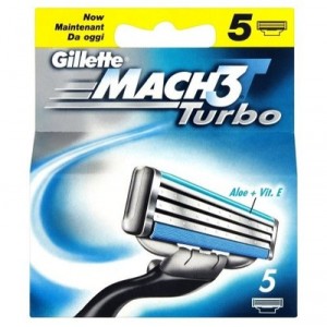 Gillette Mach3 Turbo pack de 5 lames