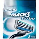 Gillette LAMES MACH3 TURBO 8 recharges