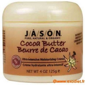Jason Natural Cosmetics Crème au Beurre de Cacao 125 grs