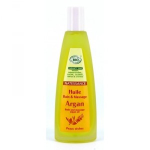 Natessance Huile et bain massage Argan Bio.