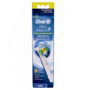 Oral B Lot de 3 brossettes Probright EB18x3 pour brosses à Dents électriques B : Triumph, ProfessionnalCare, Vitality, Advanc