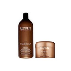 Redken Shampooing 1L + Masque Butter Treat Smooth Down