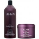 Redken Shampooing 1L + Masque Intense Renewal Real Control