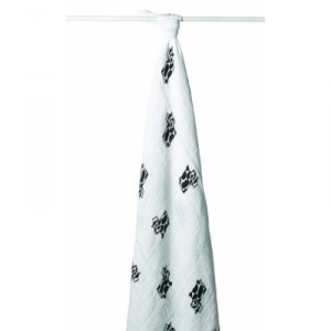 Aden + Anais - 9011-1 Maxi-Lange Moussline and Carrying Bag - Moo Cow