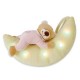 Ansmann - Moonlight Bear - Peluche en forme de clair de lune avec veilleuse à LED