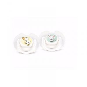 Avent - SCF121/12 - 2 sucette Décorées - Silicone - 0-3 mois