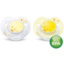 Avent - SCF176/20 - 2 sucette de Nuit - Silicone - 0-3 Mois