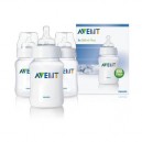 Lot de 3 biberons en polypropylène, 260 ml