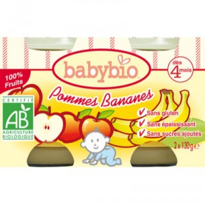 Pots and Small Fruits Apple Banana Bio - Babybio