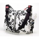 Babymel - 302A - Sac à Langer - Amanda Big - Imprimé Floral - Noir et Blanc