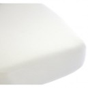 Baby Sun Nursery - MU11 140 - Drap Housse - Jersey Extensible - 100% Coton - Blanc - 40 x 80 cm