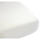 Baby Sun Nursery - MU11 140 - Drap Housse - Jersey Extensible - 100% Coton - Blanc - 40 x 80 cm