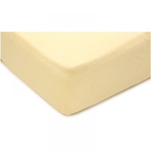 Baby Sun Nursery - 560 MU11 - Fitted Sheet - Extensible Jersey - 100% Cotton - Yellow - 60 x 120 cm