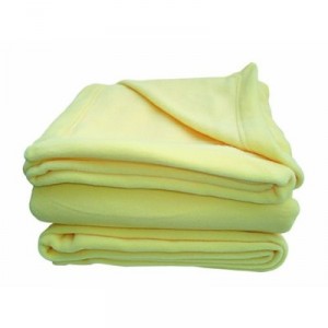 Baby Sun Nursery - MU61 575 - Couverture Polaire - Polyester - Jaune - 75 x 100 cm