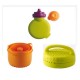 Beaba - 912155 - Coffret Accessoires Babycook Sorbet - 1 Boule Saveur Verte + 1 Rice Cooker Orange + 1 Babypote Vert