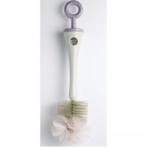 Beaba - Brushes for Bottle - Assorted Colors - Powder Pink / Powder Blue