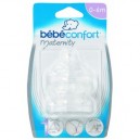 Bebeconfort - 30000027 - 2 Tétines Maternité - Silicone T1 - 3 Vitesses