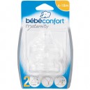 Bebeconfort - 30000028 - 3 Tétines Maternité - Silicone T2 - 3 Vitesses