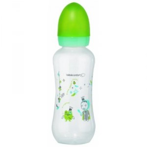 Bebeconfort - 30000672 - Biberon Cintre PP - Latex - 3 Vitesses - 360ml - Prince et Fée