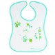 Bebeconfort - 31000103 - Lot 2 Bavoirs - Eponge T2 Velcro - 6-12 mois - Blanc/Rouge et Blanc/Vert
