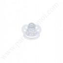 BEBISOL Sucette G, physiologique silicone, transparente, 2ème âge