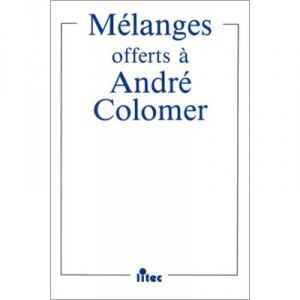 Melanges offerts Colomer - Collectif