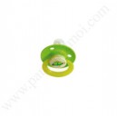 BEBISOL Sucette Z, bout rond silicone, décorée, pastel