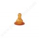 BEBISOL Tétine caoutchouc, bout rond, 1er âge, col standard