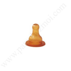BEBISOL Tétine caoutchouc, bout rond, 2ème âge, col standard
