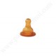 BEBISOL Tétine caoutchouc, bout rond, 2ème âge, col standard