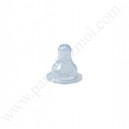 BEBISOL Tétine silicone, bout rond, 1er âge, col standard