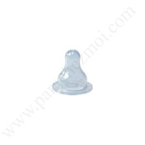 BEBISOL Tétine silicone, bout rond, 1er âge, col standard