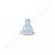 BEBISOL Tétine silicone, bout rond, 1er âge, col standard