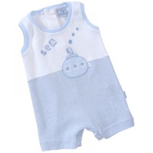 Cambrass - 21988 - Grenouillère - bébé garçon - bleu v35 - 1 mois (56 cm)