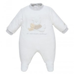 Chicco - 023205 - Trousse - Dors Bien + Bavoir + Chapeau - T 62 cm - 6 mois - Unisexe - Blanc