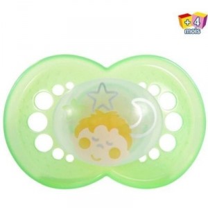 Dodie - K807048 - sucette physiologique - Nuit - Silicone X1 - + 4 mois