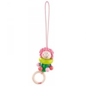 Haba - Rattle Clip - Elf-Flowers (Import Germany)