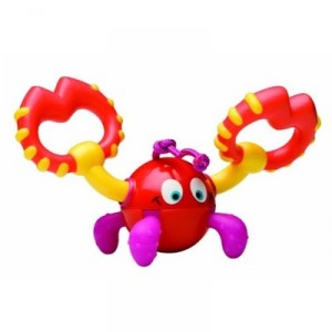 Nuby - ID497 - Figure of Dental and Enter - Crab Shape - Red / Yellow