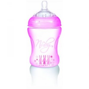 Nuby Natural Touch - NT68010 - Polypropylene Bottle - 330 ml - Rose