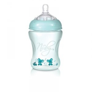 Nuby Natural Touch - NT68028 - Polypropylene Bottle - 240 ml - Green