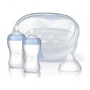 Stérilisateur vapeur pour micro-ondes (modèle compact) + 2 biberons 330 ml