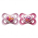 MAM - 542422 - Sucettes fille en silicone 0-6 - Lot de 2 - Coloris assortis - Sans BPA (Import Allemagne)