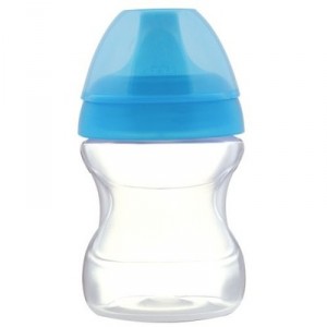 MAM - 66353601 - Transparent Baby Cup with Spout - 190 mL - Blue - Without Bisphenol A (Import Allemag ...