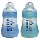 MAM - Lot de 2 Biberons Anti Colique - Garçon - Bleu et Vert - 160 ml (Import Allemagne)