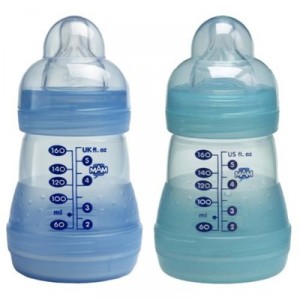 MAM - Lot de 2 Biberons Anti Colique - Garçon - Bleu et Vert - 160 ml (Import Allemagne)