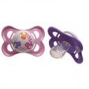 MAM - Lot de 2 Sucettes - 0-6 Mois - Fille - Rose et Violet - Sans Bisphenol A  (Import Allemagne)