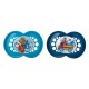 MAM - Lot de 2 Tétines - Garçon - Motif Bleu - 6-16 Mois Sans Bisphenol (Import Allemagne)