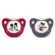 NUK - 10176032 - Sucette apaisante en silicone "Disney Mickey" - taille 2 - de 6 à 18 mois - Lot de ...