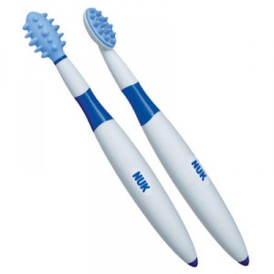 Nuk - Lot de 2 Brosses à Dents Enfant - Apprentissage (Import Allemagne)