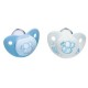 Nuk - Lot de 2 Tétines - 6-18 Mois - Taille 2 - Garçon (Import Allemagne)